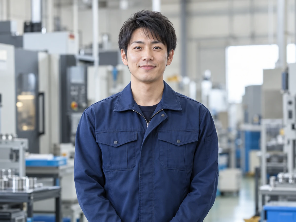 入社5年目の先輩をイメージしたAI生成写真(正面・単独)