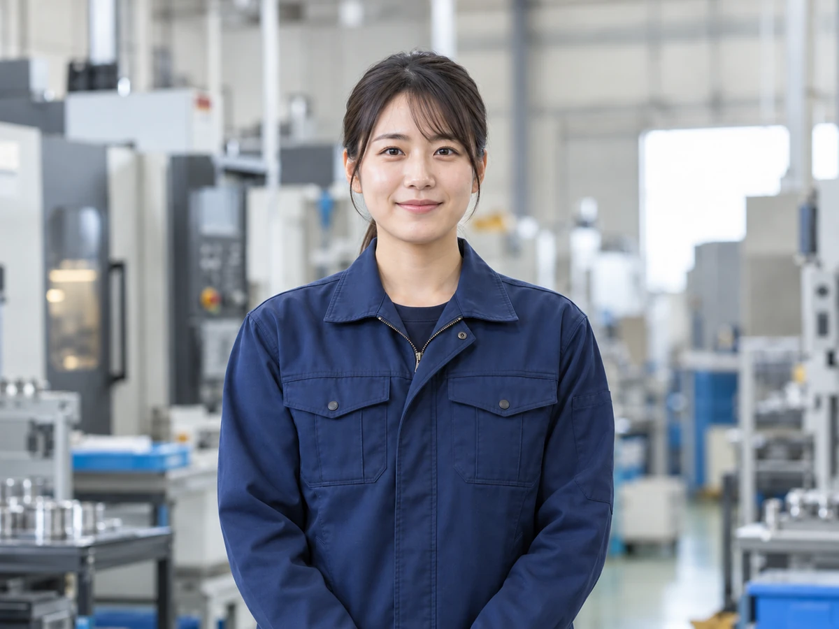 入社2年目の先輩をイメージしたAI生成写真(正面・単独)
